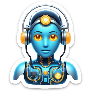 AI with thinking sticker