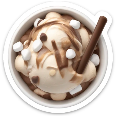 Rocky Road ice cream sticker