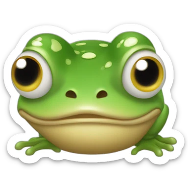 Grenouille est un coq  sticker