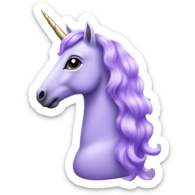 Lavender unicorn  sticker