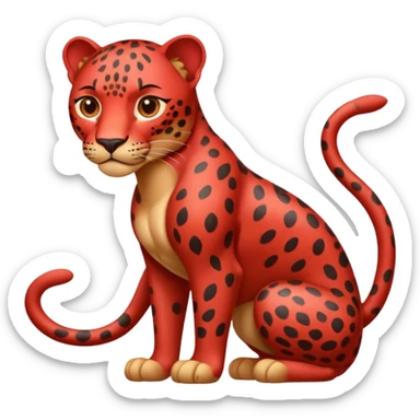 red leopard sticker