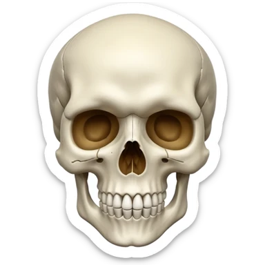 Skull sticker