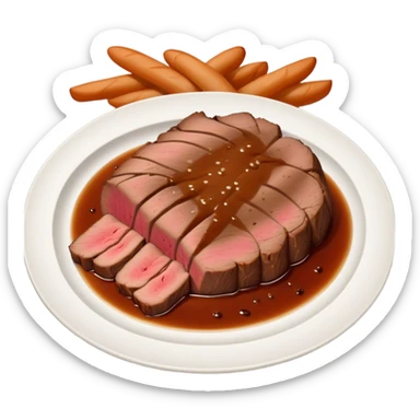 Exhausted roast beef sticker