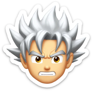 Goku rigolant  sticker