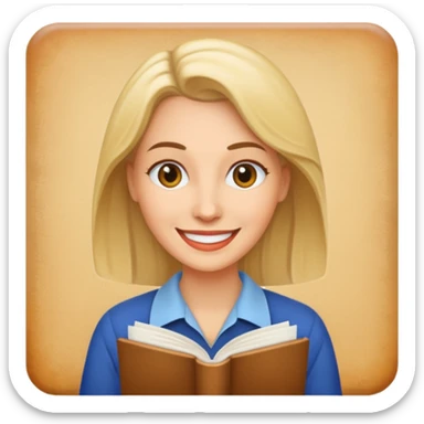 female writer sticker