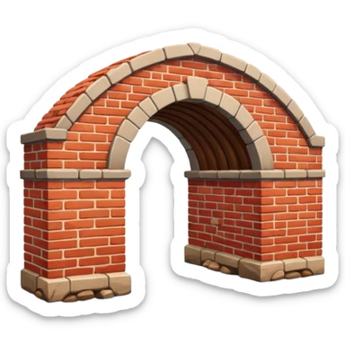 red brick bridge sticker