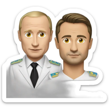 Putin et zelensky sticker