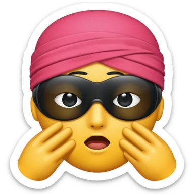 Blindfolded can not see sticker