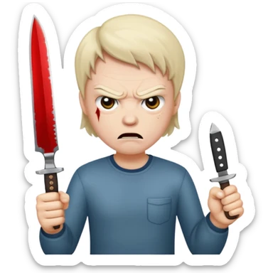😒🔪🙄 sticker