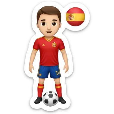 Give me a football playerGive me a Spanish football player sticker