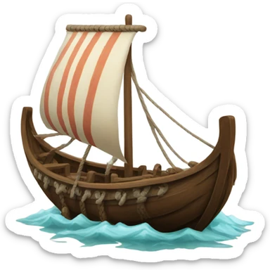 Viking boat sticker