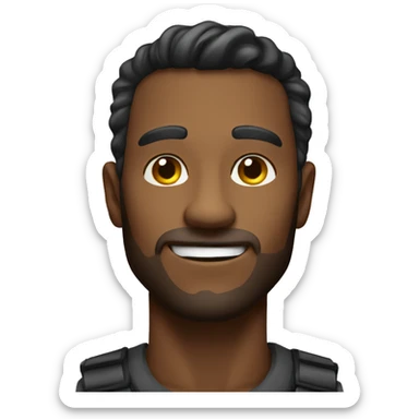 A very handsome man with a square jaw. He is young sticker