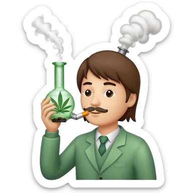 Smoking bong sticker