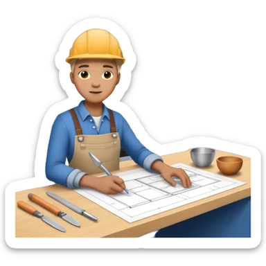 building and designing a new kitchen sticker