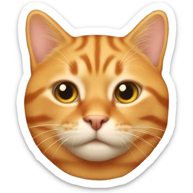 Fat orange tabby sticker