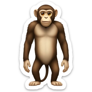 Tall medium and short monkey sticker