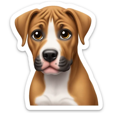 Ridgeback pitbull puppy sticker