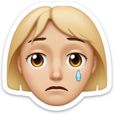 face expressing sadness sticker