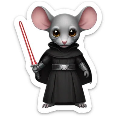 A sith lord rat sticker