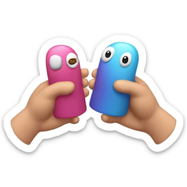 two hands, applause, 3d mobile game, 3d sticker