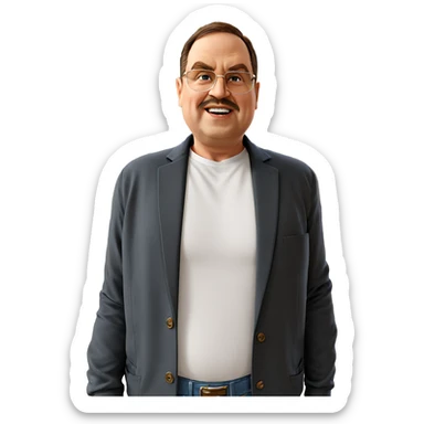 casual outdoor portrait of male sticker