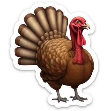 Realistic Turkey  sticker