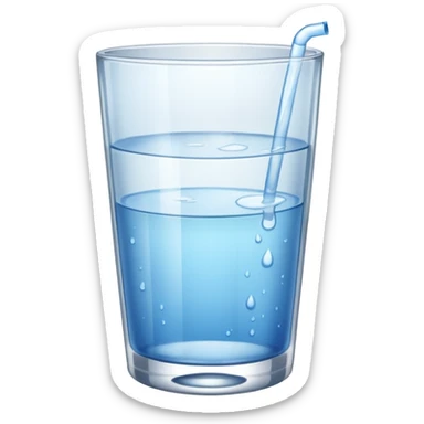 glass of water sticker