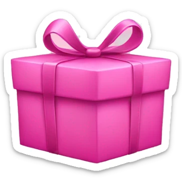 pink present sticker