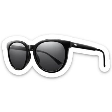 stylish black sunglasses sticker