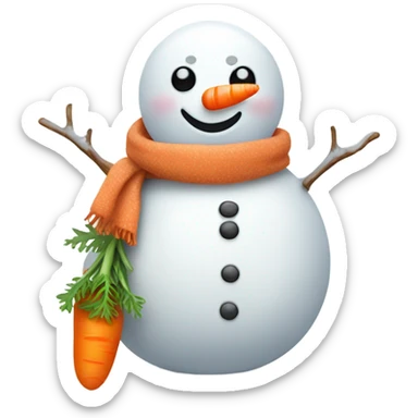 Very cute snowman sticker