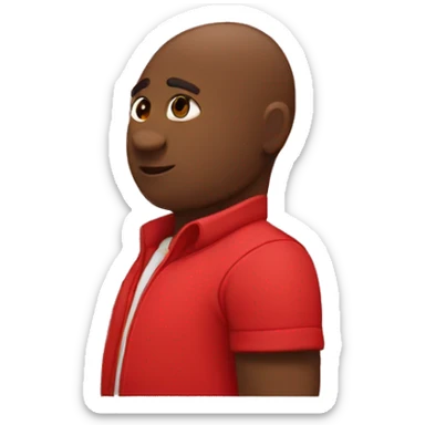 Perra embarazada roja sticker