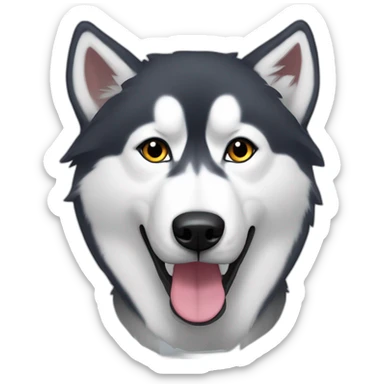 Sibérien husky devile sticker