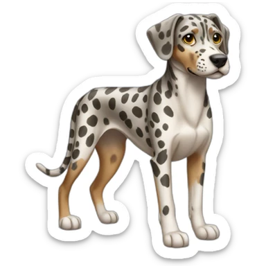 catahoula leopard dog full-body sticker