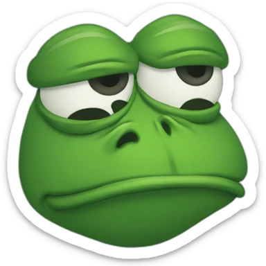 pepe crying sticker