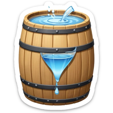 water in barrel before jesus turned it to wine sticker