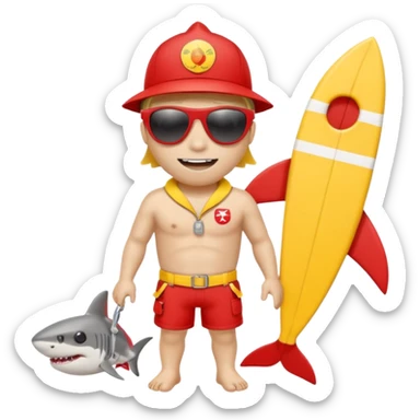 A shark that’s a Lifeguard sticker