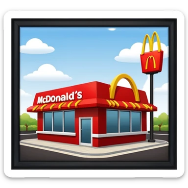 mcdonalds sticker