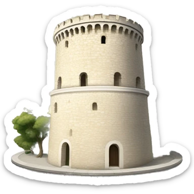 Thessaloniki white tower sticker