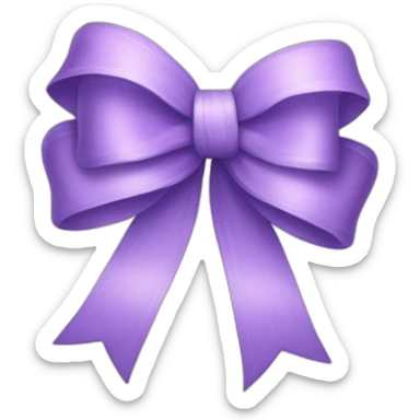 lilac bow sticker