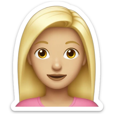 Blonde sticker