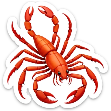 red Scorpion zodiac Sign sticker
