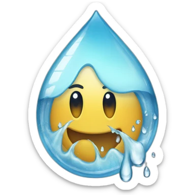 gotas de agua sticker