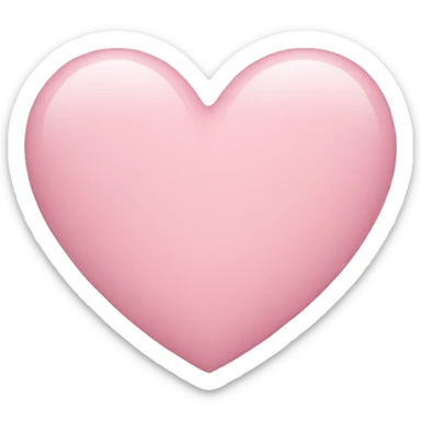 Light pink heart sticker