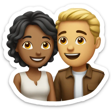 In a happy relationship sticker