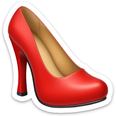 red shoe sticker
