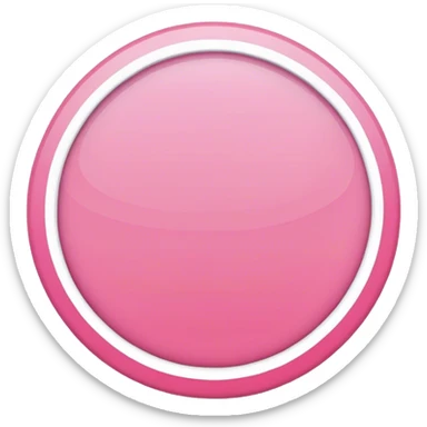 pink circle,  with a white stroke, 10 pixels" sticker