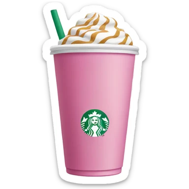 pink starbucks  sticker