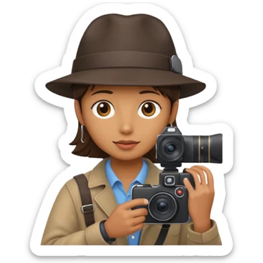 photographer taking a photo facing away sticker