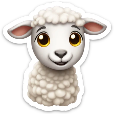 cute lamb sticker
