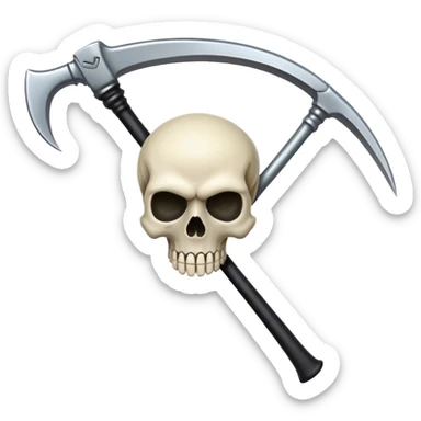 Skull and Scythe sticker